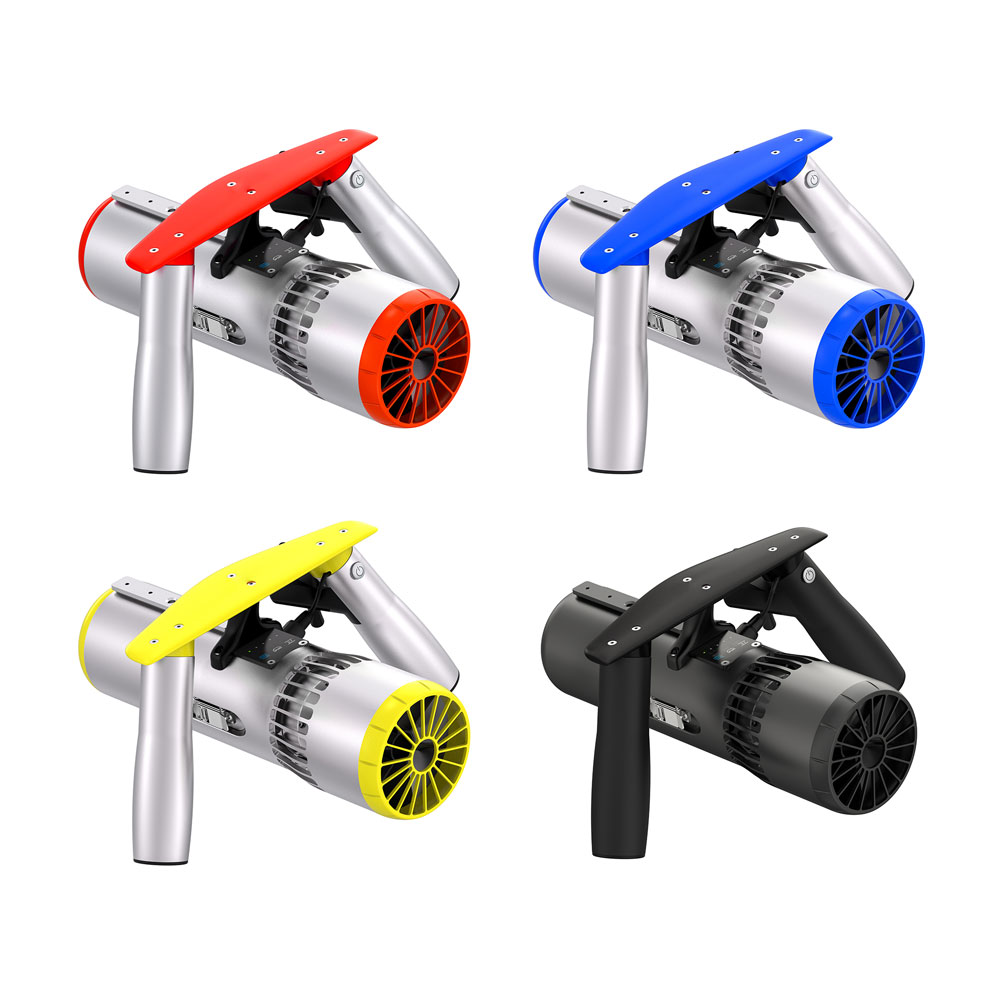 Aquatic Sports Activities - ポータブル水上スポーツスクーター多機能50m深度スキューバダイビング機器プロペラ付きオフショアスクーター水遊び用